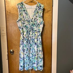 Water-color sleeveless dress